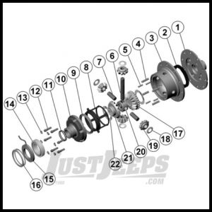 ARB Air Locker For Dana Model 60 Axle For 30 Spline (Stock OEM Axle Shafts) For Gear Ratio 4.10 & Down RD22