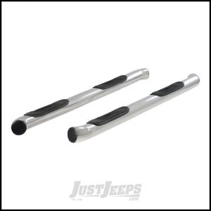 Aries Automotive 3" Round Side Bars In Polished Stainless Steel For 2011-19 Jeep Grand Cherokee WK2 201008-2