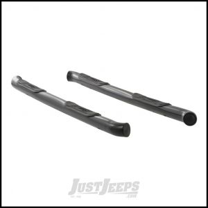 Aries Automotive 3" Round Side Bars In Semi Gloss Black For 2011-19 Jeep Grand Cherokee WK2 201008