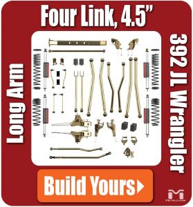 MetalCloak 4.5" 4-Link, Bolt-On Long Arm Suspension & Lift Kit (Base Kit) for 21+ Jeep Wrangler JL Unlimited 392 HEMI A5445