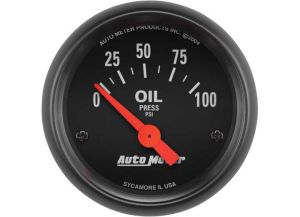Auto Meter Black Faced Electrical 2-1/16" Oil Pressure Gauge 2634