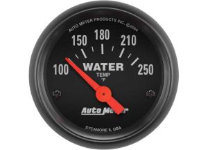 Auto Meter Black Faced Electrical 2-1/16" 100-250F Water Temp Gauge 2635