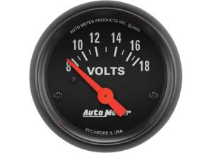 Auto Meter Black Faced Electrical 2-1/16" Volt Meter Gauge 2645