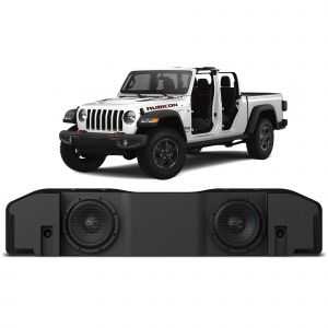 Stinger Off-Road AudioControl Under Seat Dual 8" Loaded Subwoofer Box Enclosure (700 Watt RMS/1,000 Watt Max) for Jeep Gladiator JT (2020-2024) TXJTD8