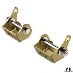 MetalCloak 6G Rear Lower Control Arm Bolt On Skid Plates for 21+ Ford Bronco B0403