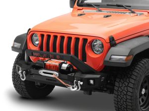 Barricade HD3 Stubby Winch Mount Front Bumper with LED Fog Lights for 18-26 Jeep Wrangler JL J195716-JL