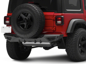 Barricade X-Series Rear Bumper; Black Inserts for 18-26 Jeep Wrangler JL J133203-JL