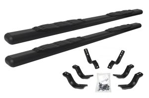 Go Rhino 5" 1000 Series Side Steps with Mounting Brackets Kit - Textured Black for 22-26 Toyota Tundra 105443580T