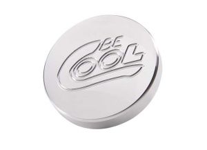 Be Cool Round Billet Aluminum Radiator Cap in Natural Finish 70001