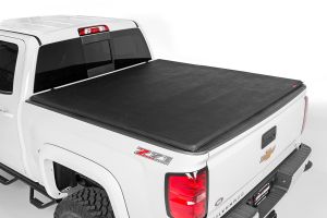 Rough Country Soft Tri-Fold Bed Cover 5' Bed For 2005-2015 Toyota Tacoma 2WD/4WD 41705501