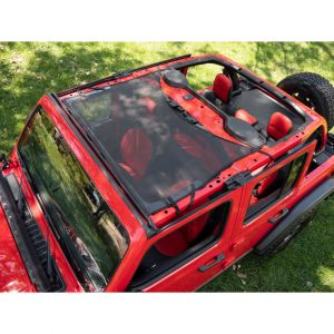 BESTOP Targa Style Sun Bikini Top (Black Mesh) For 18+ Jeep Wrangler JL, JLU & 20+ Gladiator JT 5241011