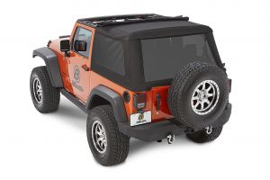 BESTOP Trektop NX Glide With Tinted Windows For 2007-18 Jeep Wrangler JK 2 Door Models 54922-