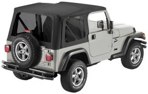 BESTOP Replace-A-Top Factory Sailcloth Black With Tinted Windows For 2003-06 Jeep Wrangler TJ 7914135