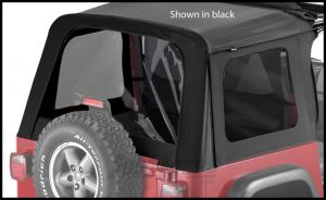 BESTOP Tinted Window Kit For BESTOP Sunrider Soft Top In Black Diamond For 1997-06 Jeep Wrangler TJ 58699-35