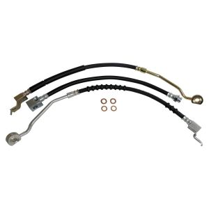 Crown Automotive Steel Black Brake Hose Kit Front & Rear-Left & Right For 1994-1995 YJ Wrangler (After 2/14/1994) BHK6