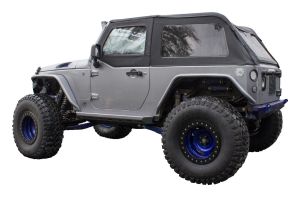RT Off-Road Fabric Black Bowless Soft Top for 07-17 Jeep Wrangler,2018 Jeep Wrangler JK BRT20035T