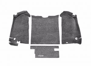 Bedrug Carpeted Rear Cargo Kit Without Cutouts (4 Piece) For 1997-06 Jeep Wrangler TJ BRTJ97R