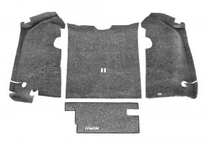 Bedrug Carpeted Rear Cargo Kit Without Cutouts (4 Piece) For 1997-06 Jeep Wrangler TJ BRTJ97R