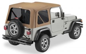 Bestop Replace-a-top Factor with Tinted Windows In Spice Denim For 1997-02 Jeep Wrangler TJ 5118037