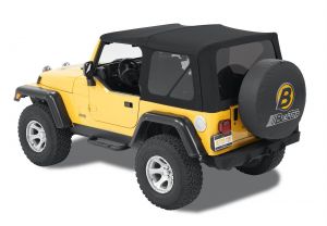 BESTOP Replace-A-Top With Tinted Windows In Black Twill For 1997-06 Jeep Wrangler TJ Models 7984117