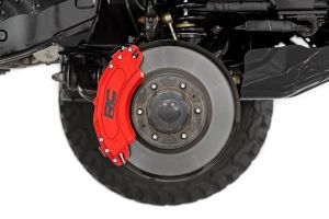 Rough Country Caliper Covers Front Only Red For 2005-2023 Toyota Tacoma 2WD/4WD 71146A