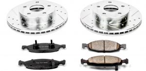 Power Stop Front Z23 Evolution Sport Performance 1-Click Brake Kit for 99-02 Jeep Grand Cherokee WJ with Teves Calipers K2147
