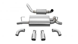 Corsa Performance dB Performance by Corsa Dual Rear Exit Axle Back Touring Exhaust For 2018+ Jeep Wrangler JL 3.6L & 2.0T 2 Door & Unlimited 4 Door Models 21016-