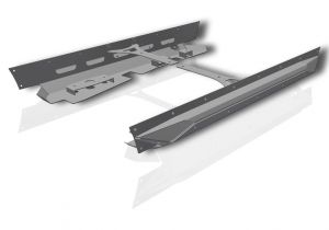 Crawltek Revolution Pyro Mini Boatside Rocker Guard - 5" Stretch for 04-06 Jeep Wrangler Unlimited TLJ CWLLJ41401