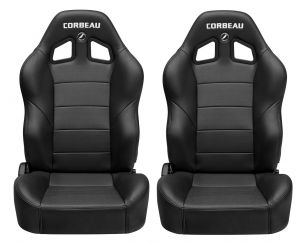 Corbeau Baja XRS Reclining Suspension Seat Pair for 76-18 Jeep Wrangler YJ, TJ, JK, Unlimited, CJ-7 & CJ-8 Scrambler BAJARXS-