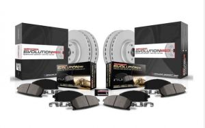 Power Stop Z17 Front & Rear Evolution Geomet Coated Brake Kit for 18-25+ Jeep Wrangler JL Sport & Sport-S CRK7939
