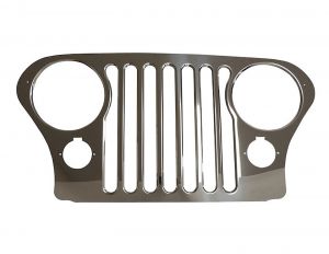RT Off-Road Stainless Steel Grille Overlay for 76-86 Jeep CJ Series RT34086