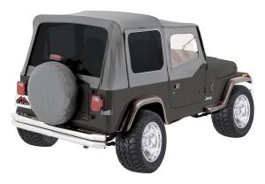RT Off-Road Fabric Gray Complete Top for 87-95 Jeep Wrangler CT20009T