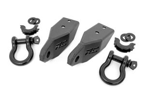 Rough Country Tow Hook Brackets D-Ring Combo For 2007-2021 Toyota Tundra 2WD/4WD RS153