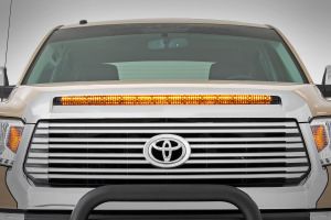 Rough Country LED Light Kit Hood Bulge 40" White/Amber Strip For 14-21 Toyota Tundra 70847