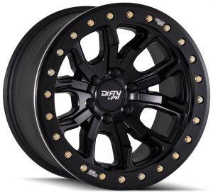 Dirty Life Race Wheels DT-1 9303 Simulated Beadlock Wheel in 17x9 with 4.53in Backspace for 07-20+ Jeep Wrangler JL, JK & Gladiator JT