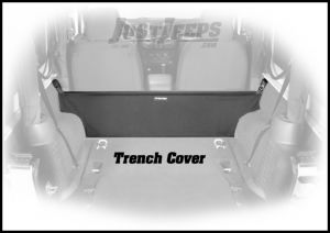 Dirtydog 4X4 Cargo Area Trench Cover For 2007-18 Jeep Wrangler JK 2 Door Models J2TR07R1BK