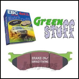 EBC Brakes Front Greenstuff 7000 Series Supreme HD Organic Brake Pads For 1997-06 Jeep Wrangler TJ Models, Cherokee XJ & Grand Cherokee ZJ DP71255