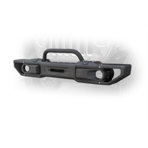 DV8 Offroad Front Modular Bumper with Bull Bar for 18+ Jeep Wrangler JL, JLU & 20+ Gladiator JT FBJL-10