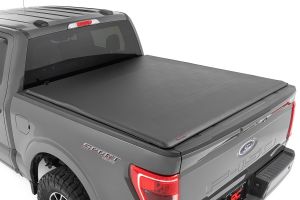 Rough Country Soft Roll Up Bed Cover 6'7" Bed For 15-24 Ford F-150/F-150 Lightning/Raptor 42225650