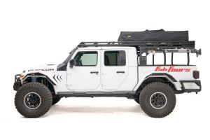 Fab Fours Overland Rack Extension (Requires Overland Rack) in Black Powder Coat for 20-25 Jeep Gladiator JT JTOR-02-1