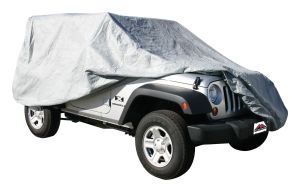 RT Off-Road Fabric Gray Full Car Cover for 07-20 Jeep Wrangler,2018 Jeep Wrangler JK FC10209