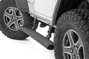 Rough Country Power Running Boards  Dual Electric Motor  2 Door  For 18-24 Jeep Wrangler JL  PSR61030