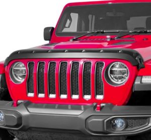 Focus Auto Design Tough Guard Hood Protection with a Smooth Finish for 18-25 Jeep Wrangler JL & Gladiator JT TS7W18