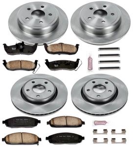 Power Stop Front & Rear Z16 Autospecialty Daily Driver OE Brake Kit for 99-02 Jeep Grand Cherokee WJ with Teves Calipers KOE2148