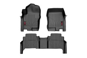 Rough Country Floor Mats FR & RR Crew Cab For 2008-2021 Nissan Frontier 2WD/4WD M-80513