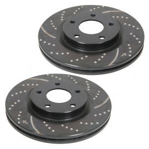 EBC 3GD Series Sport Slotted Front Rotors For 1990-99 Jeep Wrangler YJ, TJ Models, Grand Cherokee & Cherokee XJ (Pair) GD906