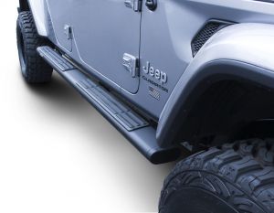 Go Rhino 6" OE Xtreme Side Steps in Textured Black for 20-24 Jeep Gladiator JT 686451687T-