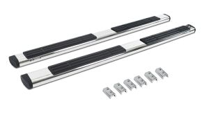 Go Rhino 6" OE Xtreme SideSteps With Mounting Bracket Kit - Polished Stainless Steel for 22-26 Toyota Tundra 686443580PS
