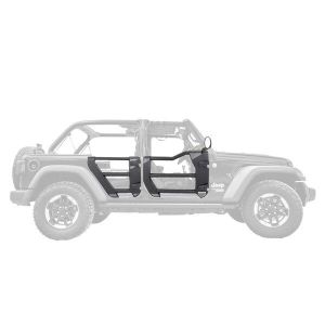Go Rhino Trailline Tube Door Front - Textured Black for 07-17 Jeep Wrangler, 2018 Jeep Wrangler JK 572501