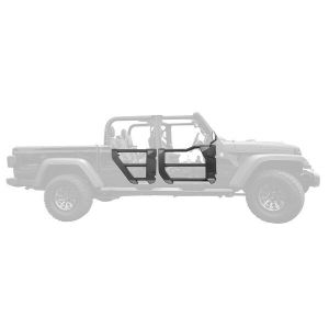 Go Rhino Trailline Tube Door Front - Textured Black for 20-25 Jeep Gladiator, 18-26 Jeep Wrangler 572601